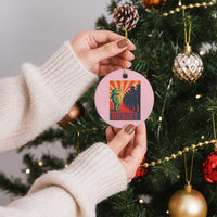 Frog Resist Ceramic Ornament Free Portland Oregon Poster Graphic Freedom Fighters - Wonder Print Shop