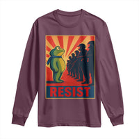 Frog Resist Long Sleeve Shirt Free Portland Oregon Poster Graphic Freedom Fighters - Wonder Print Shop