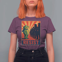 Frog Resist T Shirt For Women Free Portland Oregon Poster Graphic Freedom Fighters - Wonder Print Shop