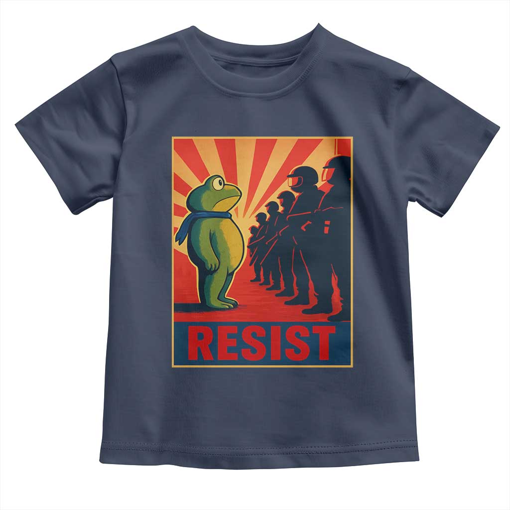 Frog Resist Toddler T Shirt Free Portland Oregon Poster Graphic Freedom Fighters - Wonder Print Shop