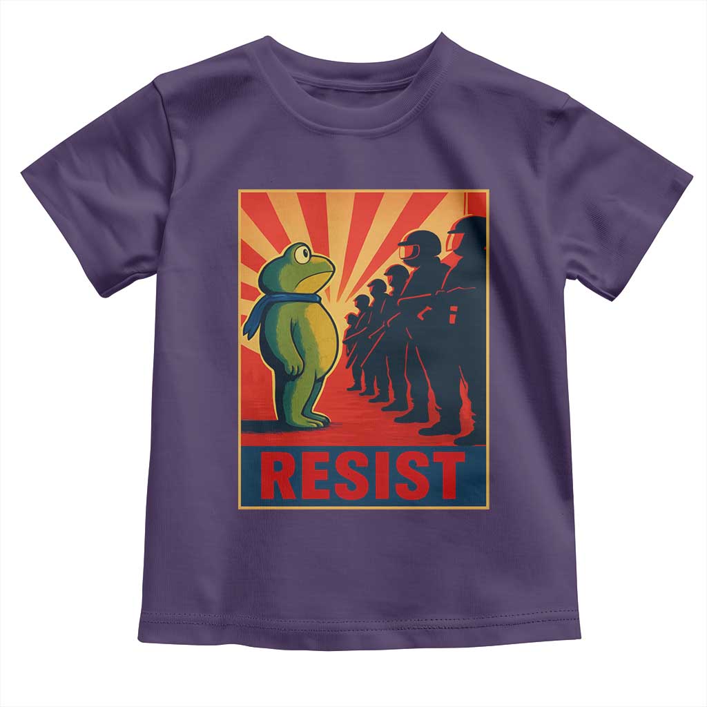 Frog Resist Toddler T Shirt Free Portland Oregon Poster Graphic Freedom Fighters - Wonder Print Shop