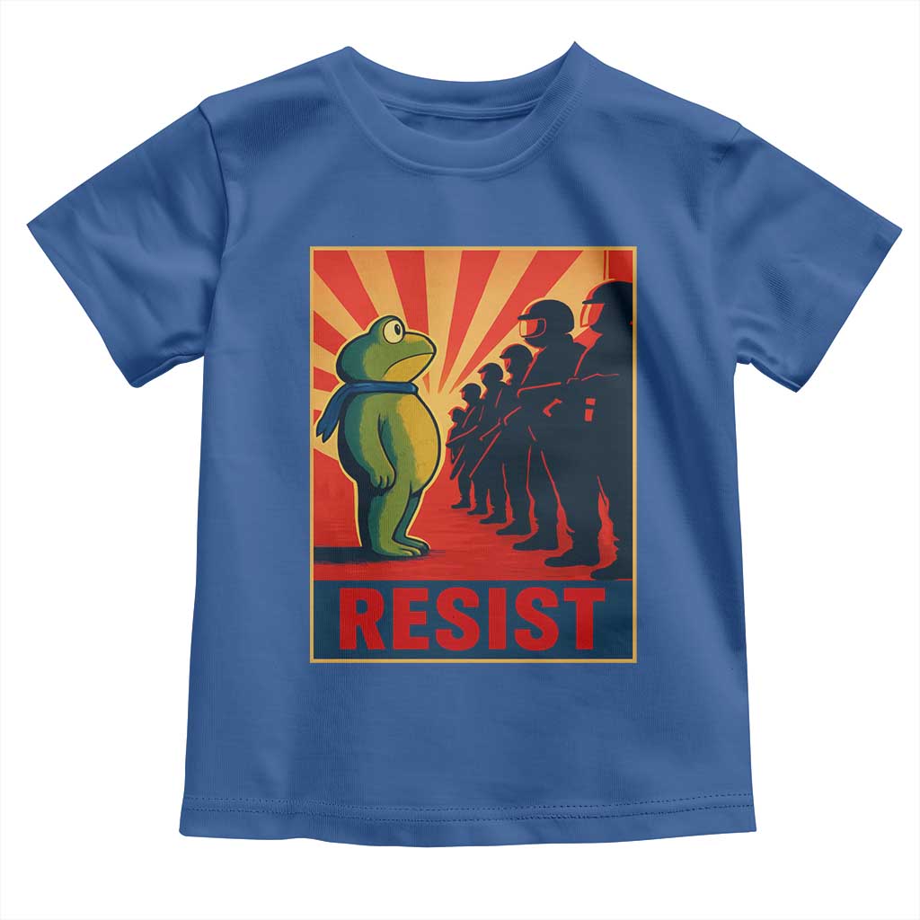 Frog Resist Toddler T Shirt Free Portland Oregon Poster Graphic Freedom Fighters - Wonder Print Shop