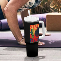 Frog Resist Tumbler With Handle Free Portland Oregon Poster Graphic Freedom Fighters - Wonder Print Shop