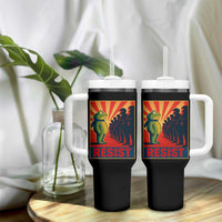 Frog Resist Tumbler With Handle Free Portland Oregon Poster Graphic Freedom Fighters - Wonder Print Shop