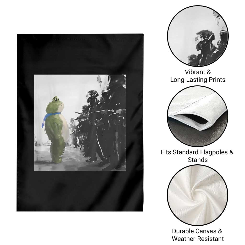 Frog Resist Garden Flag Free Portland Oregon Freedom Fighters - Wonder Print Shop