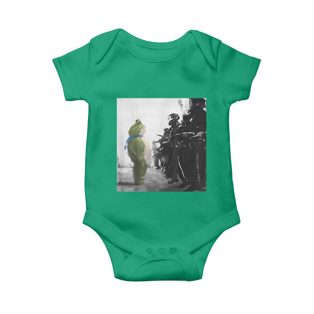 Frog Resist Baby Onesie Free Portland Oregon Freedom Fighters TS02