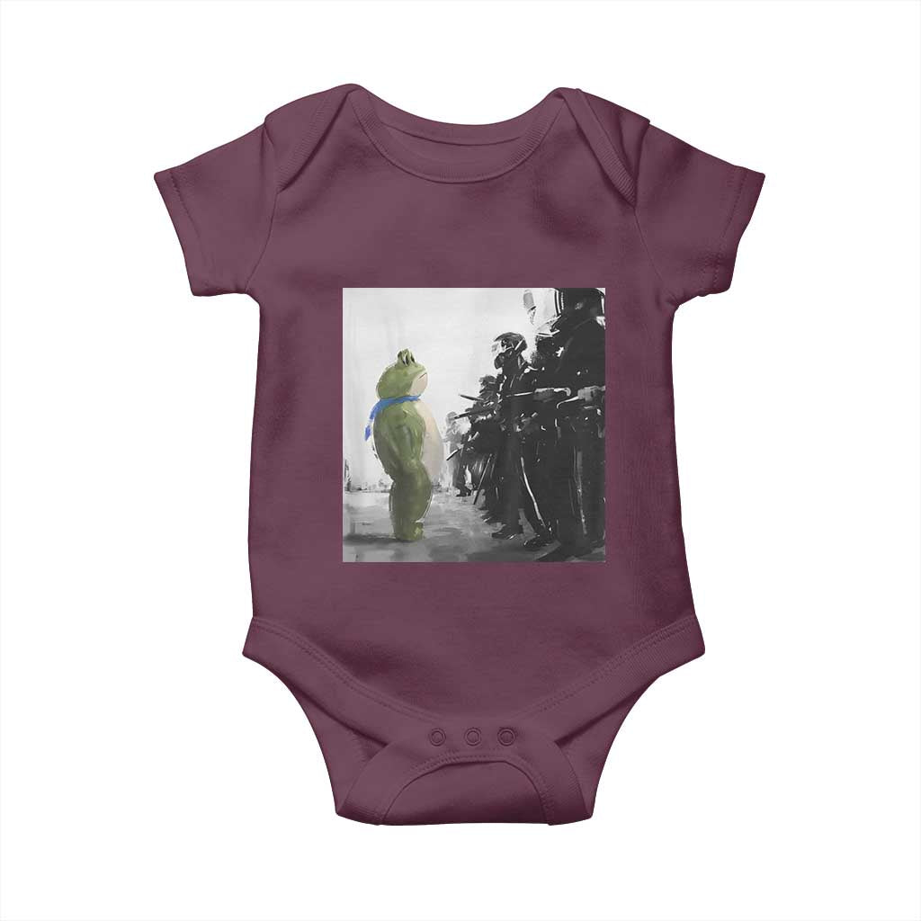 Frog Resist Baby Onesie Free Portland Oregon Freedom Fighters TS02