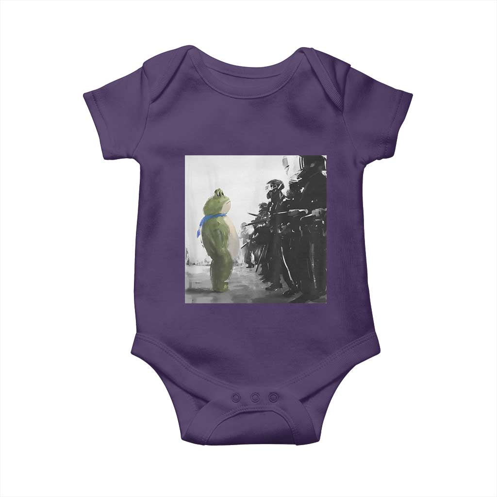 Frog Resist Baby Onesie Free Portland Oregon Freedom Fighters TS02