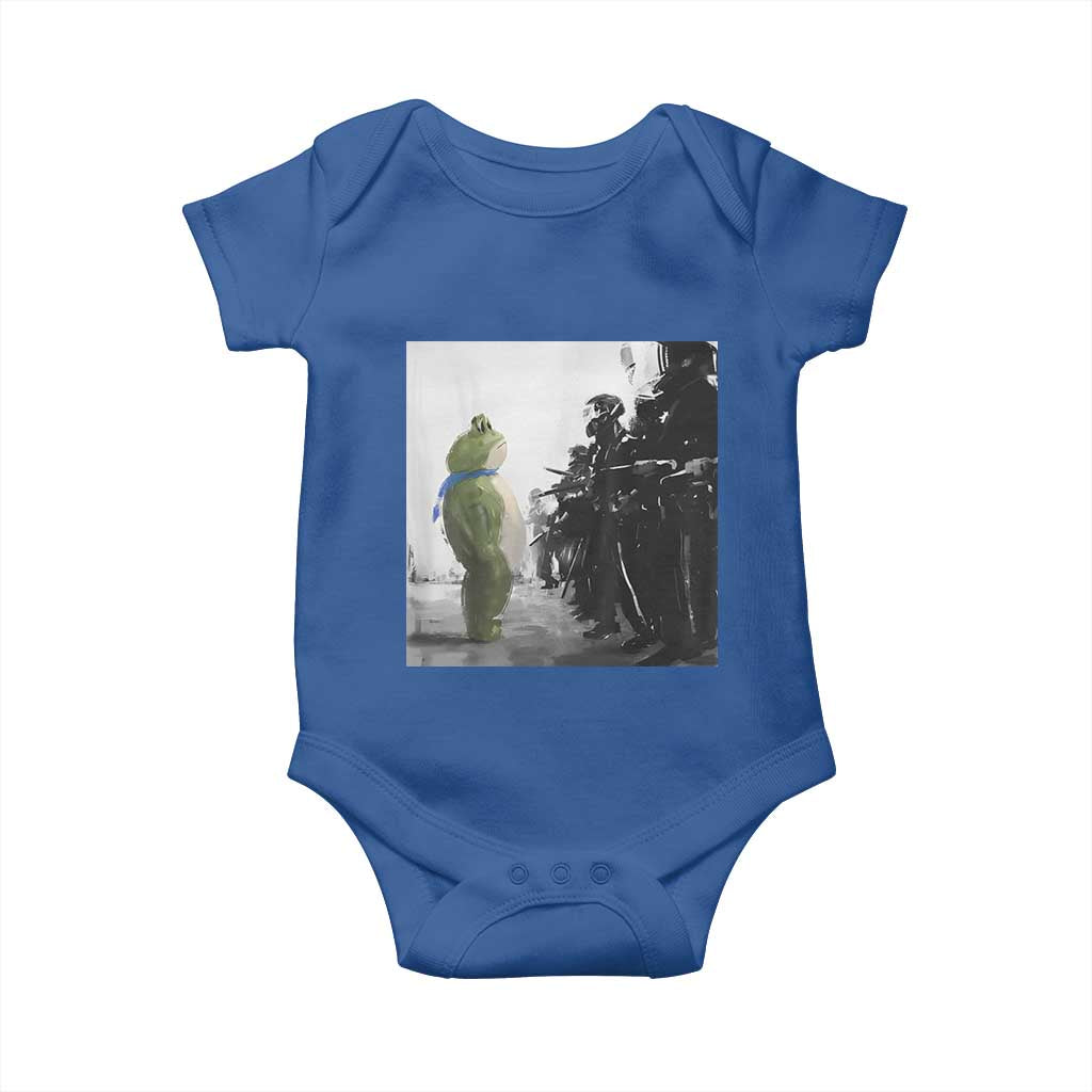 Frog Resist Baby Onesie Free Portland Oregon Freedom Fighters TS02