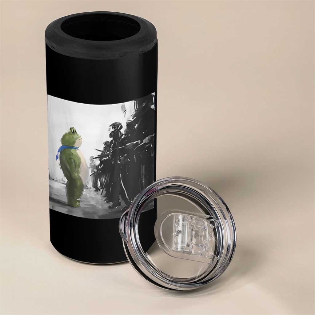 Frog Resist 4 in 1 Can Cooler Tumbler Free Portland Oregon Freedom Fighters - Wonder Print Shop