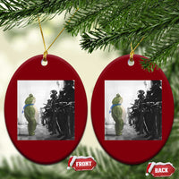 Frog Resist Ceramic Ornament Free Portland Oregon Freedom Fighters - Wonder Print Shop