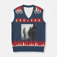 Frog Resist V-Neck Knit Sweater Vest Free Portland Oregon Freedom Fighters - Wonder Print Shop
