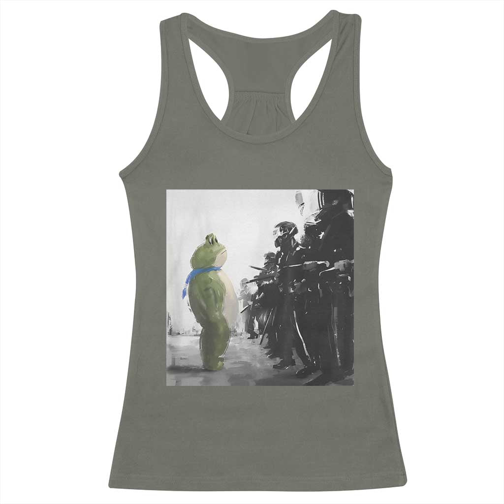 Frog Resist Racerback Tank Top Free Portland Oregon Freedom Fighters TS02