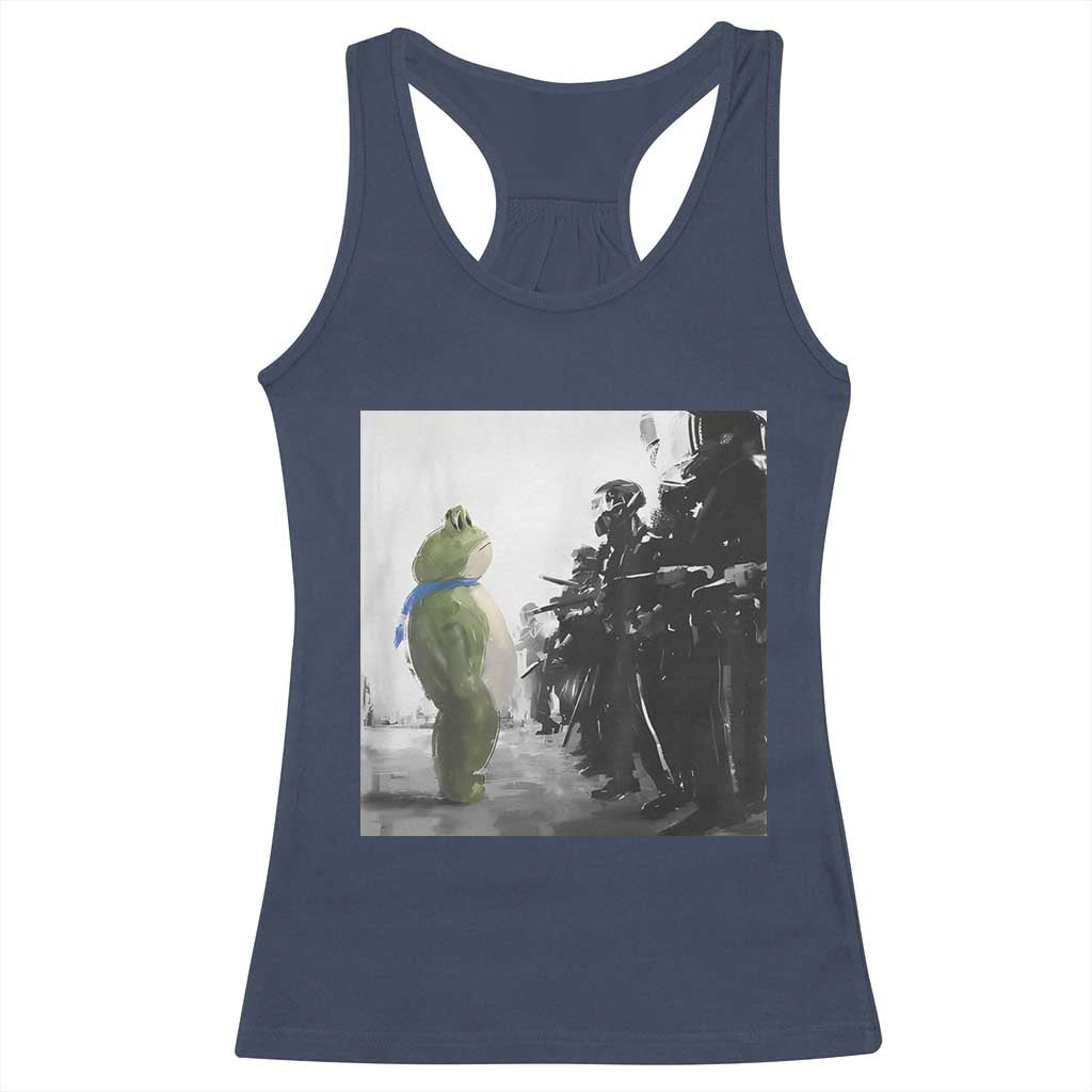 Frog Resist Racerback Tank Top Free Portland Oregon Freedom Fighters TS02