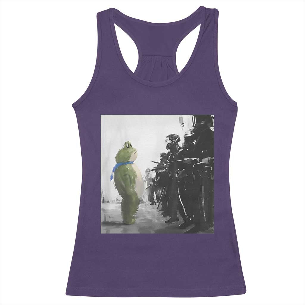 Frog Resist Racerback Tank Top Free Portland Oregon Freedom Fighters TS02