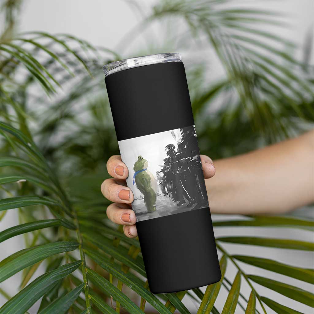 Frog Resist Skinny Tumbler Free Portland Oregon Freedom Fighters - Wonder Print Shop