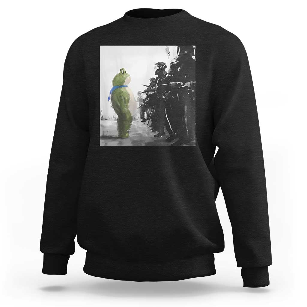 Frog Resist Sweatshirt Free Portland Oregon Freedom Fighters TS02