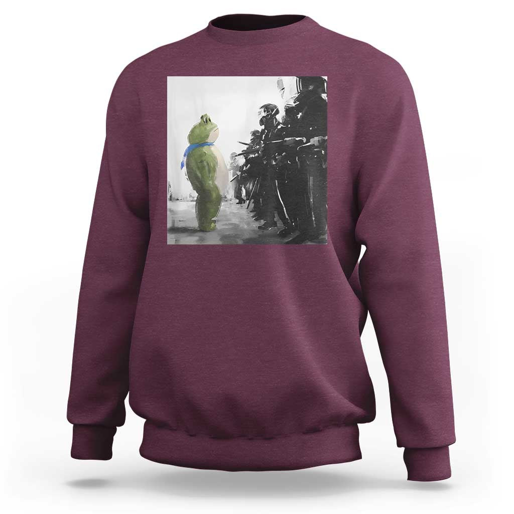 Frog Resist Sweatshirt Free Portland Oregon Freedom Fighters TS02