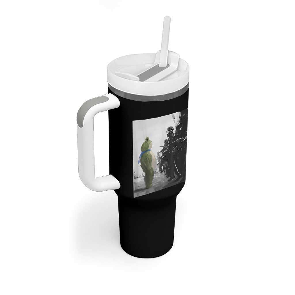 Frog Resist Tumbler With Handle Free Portland Oregon Freedom Fighters - Wonder Print Shop