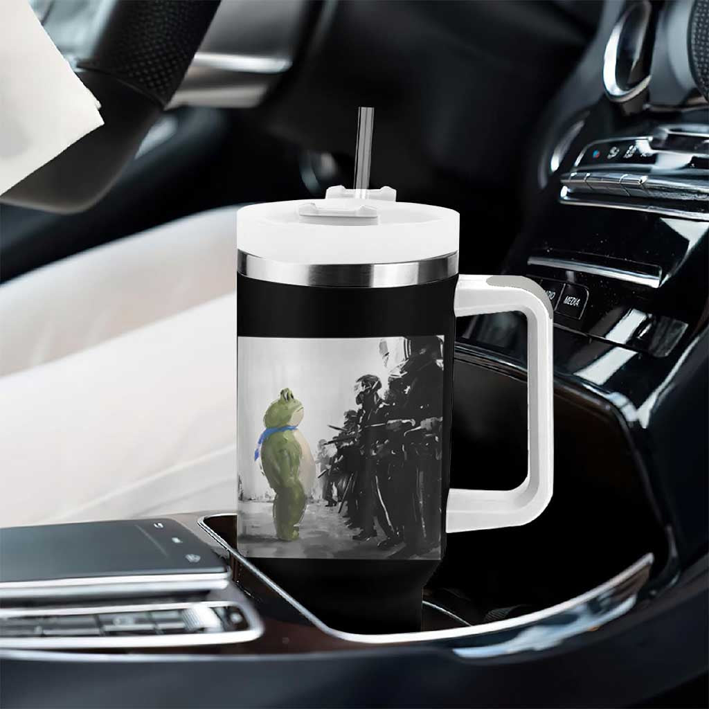 Frog Resist Tumbler With Handle Free Portland Oregon Freedom Fighters - Wonder Print Shop