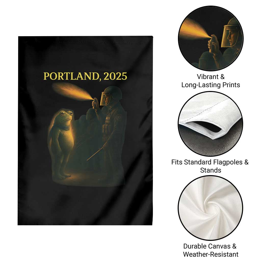 Resist Frog Political Poste Garden Flag Free Portland Vintage Protest Graphic - Wonder Print Shop