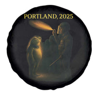 Resist Frog Political Poste Spare Tire Cover Free Portland Vintage Protest Graphic - Wonder Print Shop