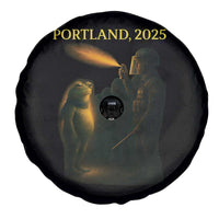 Resist Frog Political Poste Spare Tire Cover Free Portland Vintage Protest Graphic - Wonder Print Shop