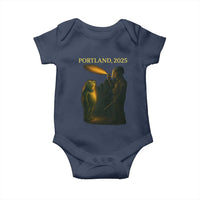 Resist Frog Political Poste Baby Onesie Free Portland Vintage Protest Graphic - Wonder Print Shop