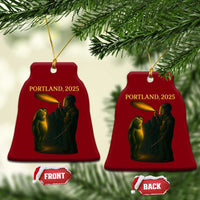 Resist Frog Political Poste Ceramic Ornament Free Portland Vintage Protest Graphic - Wonder Print Shop