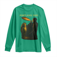 Resist Frog Political Poste Long Sleeve Shirt Free Portland Vintage Protest Graphic - Wonder Print Shop