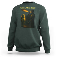Resist Frog Political Poste Sweatshirt Free Portland Vintage Protest Graphic - Wonder Print Shop