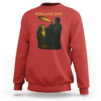 Resist Frog Political Poste Sweatshirt Free Portland Vintage Protest Graphic - Wonder Print Shop