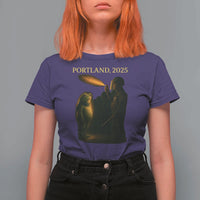 Resist Frog Political Poste T Shirt For Women Free Portland Vintage Protest Graphic - Wonder Print Shop