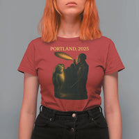 Resist Frog Political Poste T Shirt For Women Free Portland Vintage Protest Graphic - Wonder Print Shop