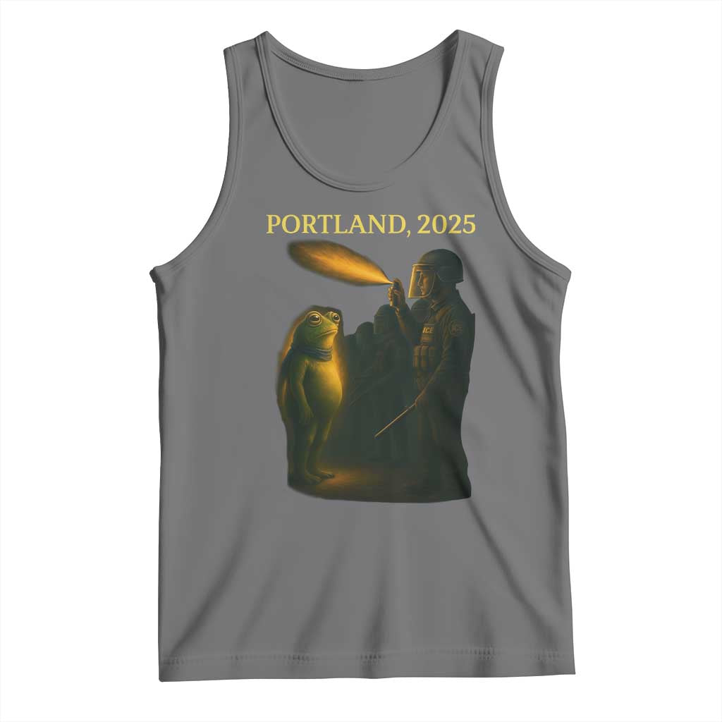 Resist Frog Political Poste Tank Top Free Portland Vintage Protest Graphic - Wonder Print Shop