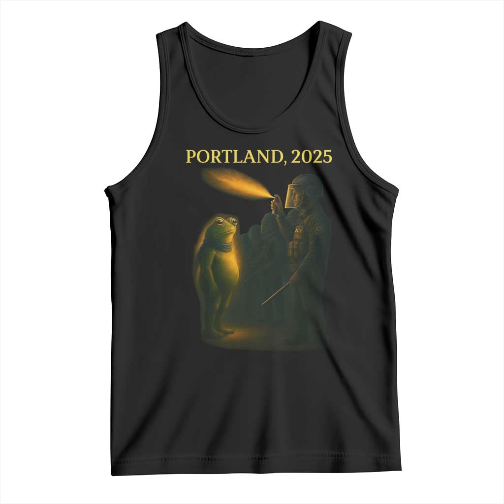 Resist Frog Political Poste Tank Top Free Portland Vintage Protest Graphic - Wonder Print Shop