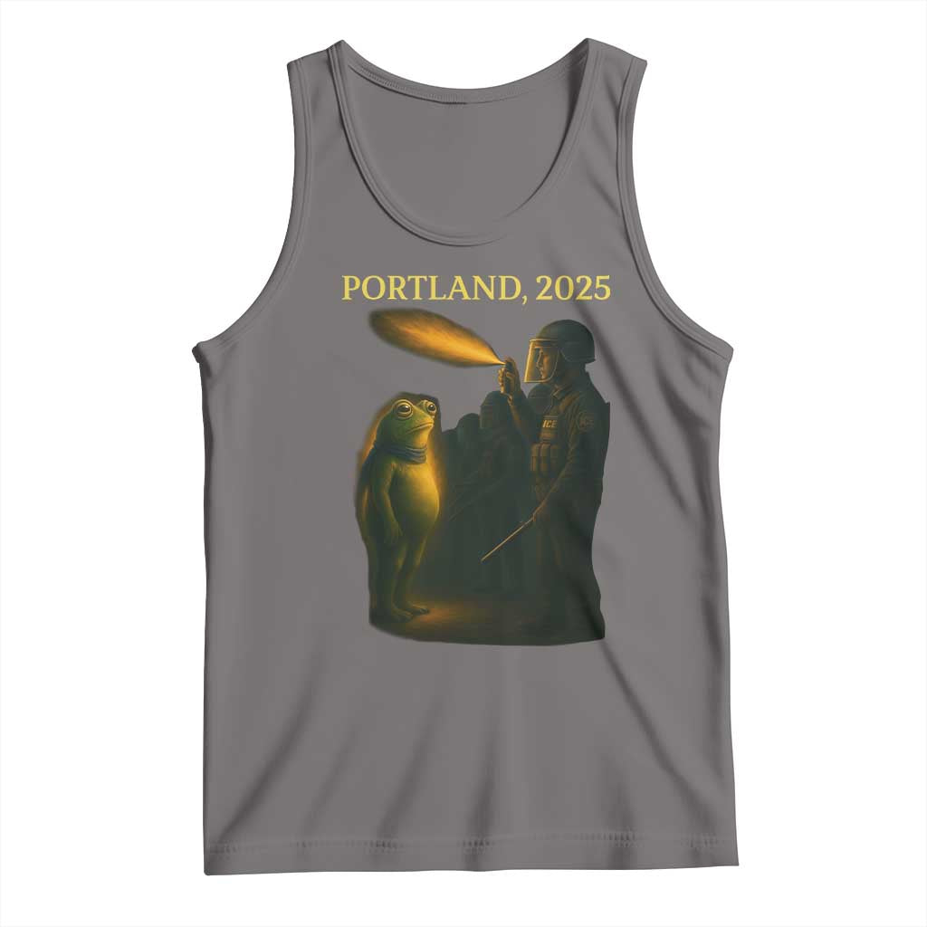Resist Frog Political Poste Tank Top Free Portland Vintage Protest Graphic - Wonder Print Shop