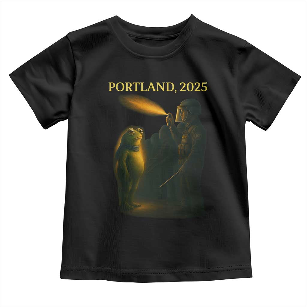 Resist Frog Political Poste Toddler T Shirt Free Portland Vintage Protest Graphic - Wonder Print Shop