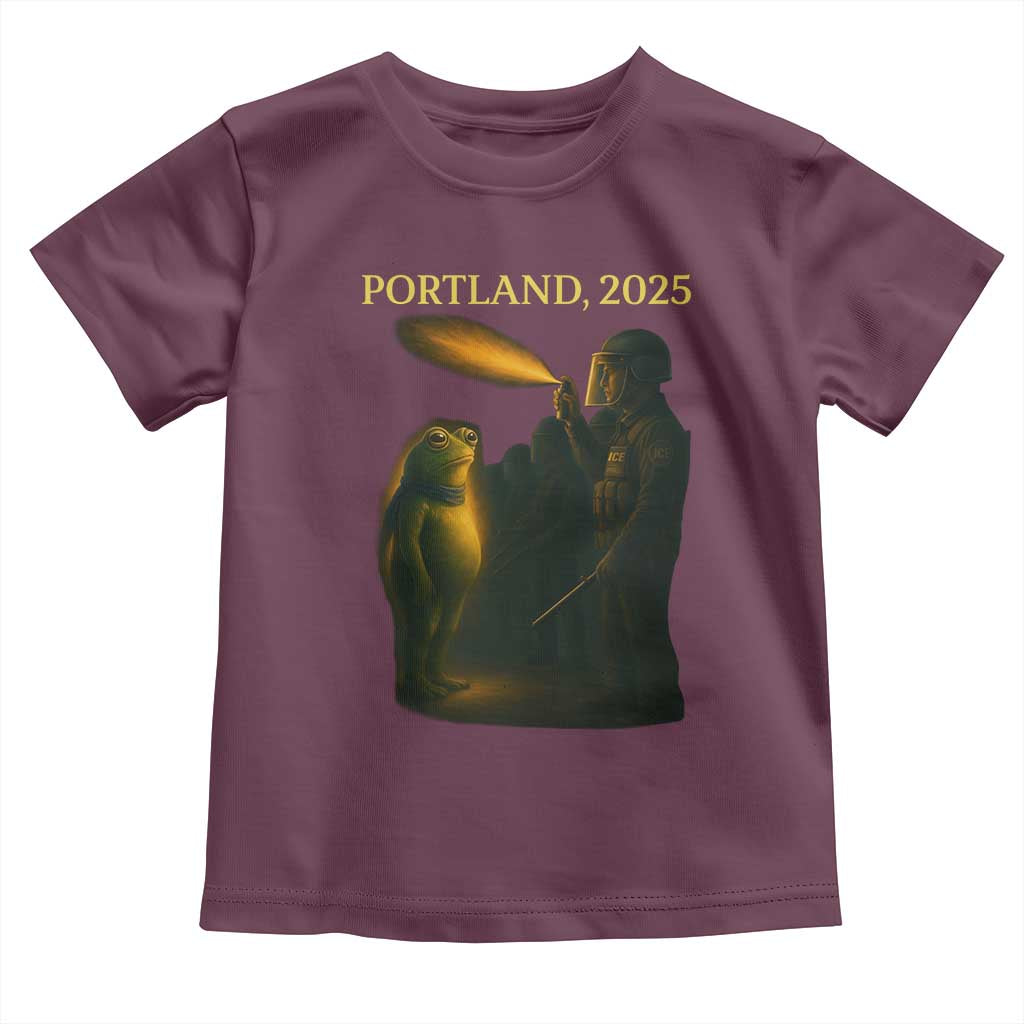 Resist Frog Political Poste Toddler T Shirt Free Portland Vintage Protest Graphic - Wonder Print Shop
