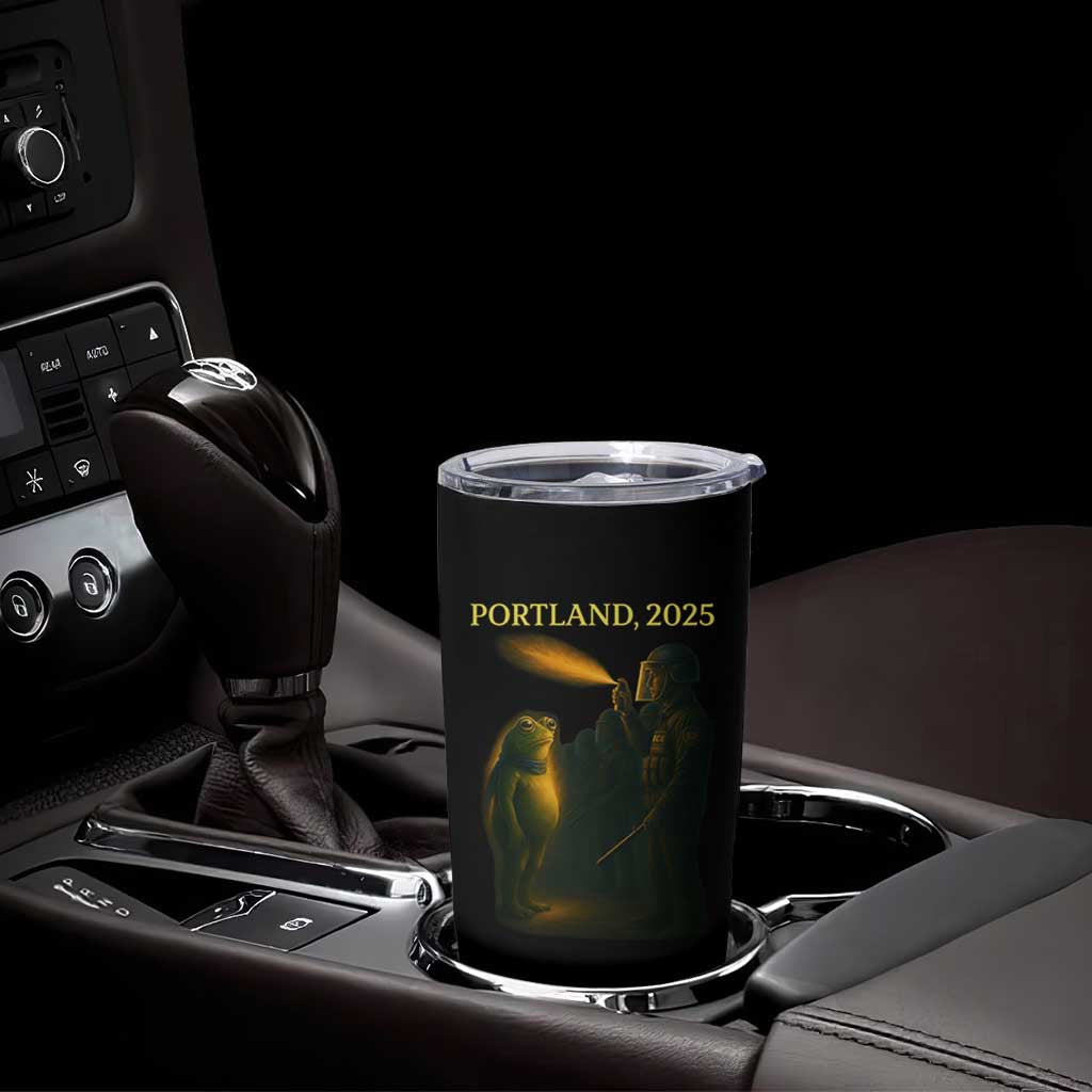 Resist Frog Political Poste Tumbler Cup Free Portland Vintage Protest Graphic - Wonder Print Shop