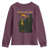 Resist Frog Political Poste Youth Sweatshirt Free Portland Vintage Protest Graphic - Wonder Print Shop