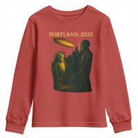 Resist Frog Political Poste Youth Sweatshirt Free Portland Vintage Protest Graphic - Wonder Print Shop