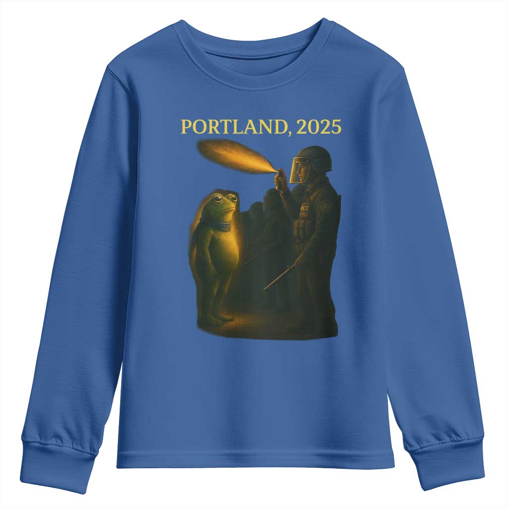 Resist Frog Political Poste Youth Sweatshirt Free Portland Vintage Protest Graphic - Wonder Print Shop