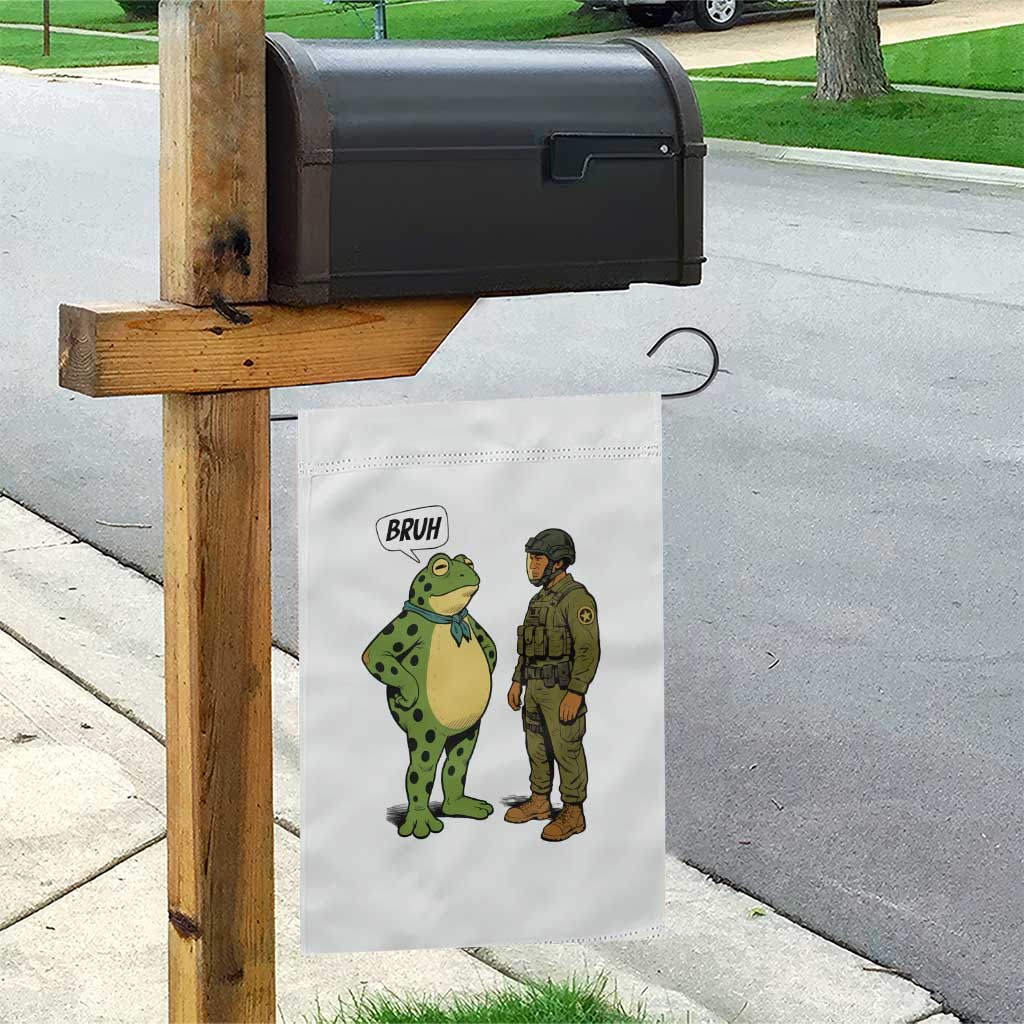 Funny Frog Bruh Resist Meme Garden Flag Free Portland Oregon Political Satire - Wonder Print Shop