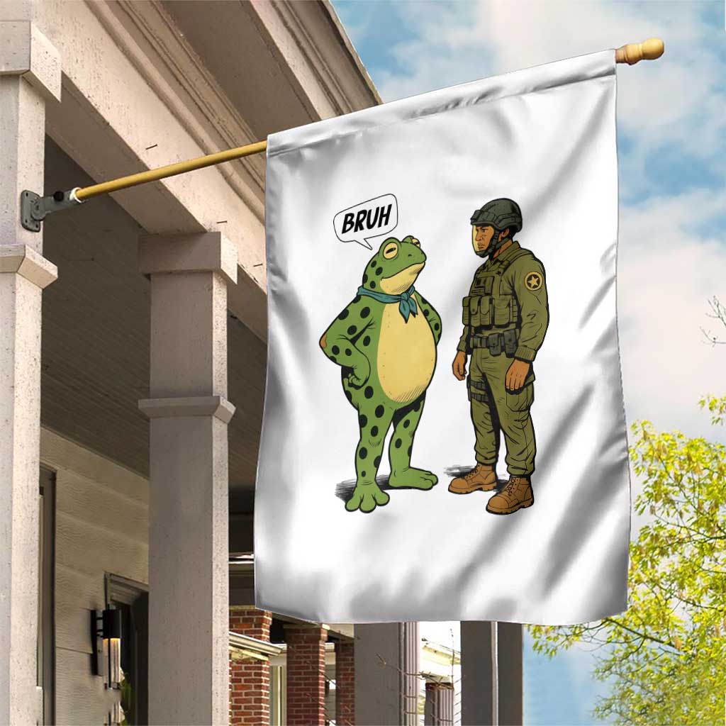 Funny Frog Bruh Resist Meme Garden Flag Free Portland Oregon Political Satire - Wonder Print Shop