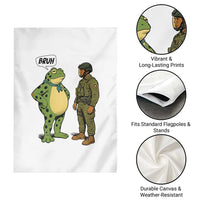 Funny Frog Bruh Resist Meme Garden Flag Free Portland Oregon Political Satire - Wonder Print Shop