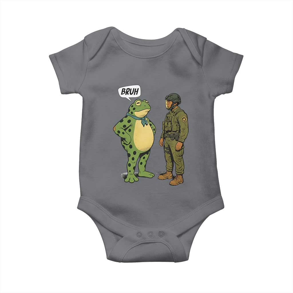 Funny Frog Bruh Resist Meme Baby Onesie Free Portland Oregon Political Satire - Wonder Print Shop