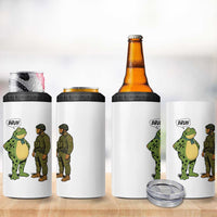 Funny Frog Bruh Resist Meme 4 in 1 Can Cooler Tumbler Free Portland Oregon Political Satire - Wonder Print Shop