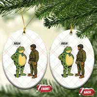 Funny Frog Bruh Resist Meme Ceramic Ornament Free Portland Oregon Political Satire - Wonder Print Shop