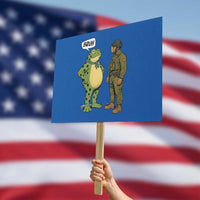 Funny Frog Bruh Resist Meme Protest Sign Free Portland Oregon Political Satire - Wonder Print Shop